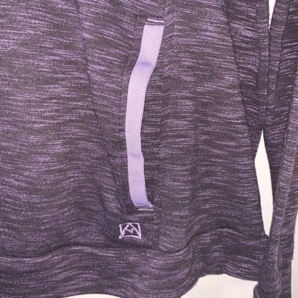 Avalanche Womens Purple Space-Dye Long Sleeve Pullover XL 55% Cotton & 45% Polye - Picture 7 of 12